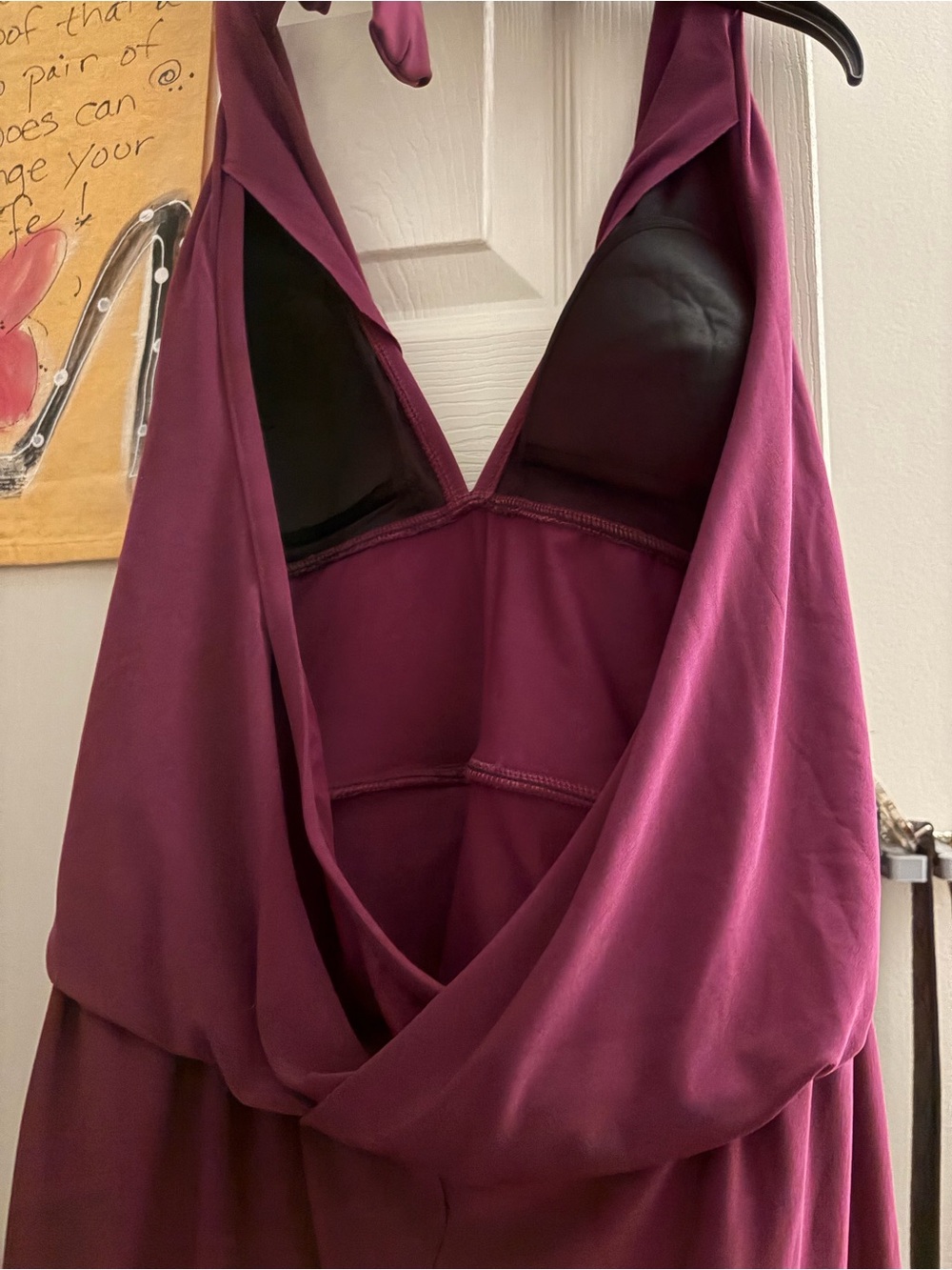 Magicsuit Plum Halter High-Low Wrap Dress - Picture 7 of 10